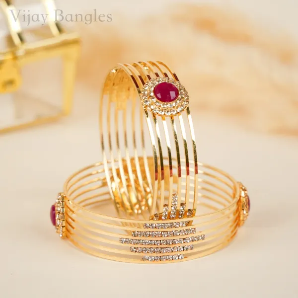 Gold_Brass_Alloy_Ruby_American_Diamond_Layered_Bangles_For_Women_Set_Of_2