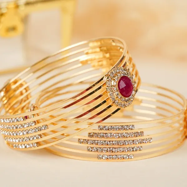 Gold_Brass_Alloy_Ruby_American_Diamond_Layered_Bangles_For_Women_Set_Of_2