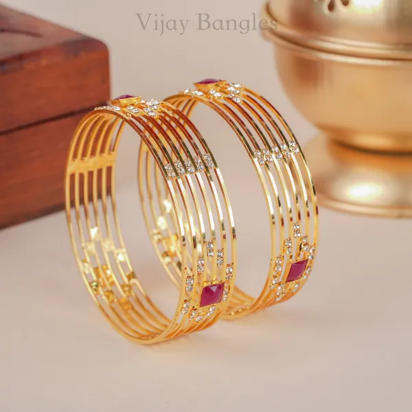 Gold_Brass_Alloy_Marquise_Ad_Purple_Crystal_Layered_Bangles_For_Women_Set_Of_2