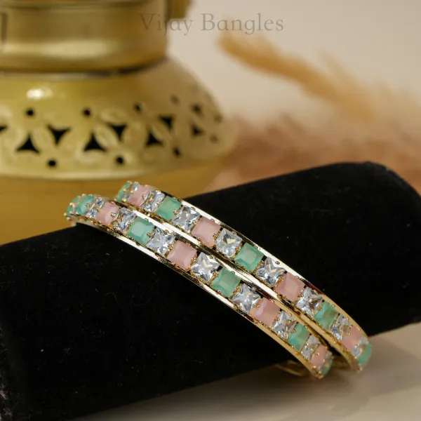 Mint_Green_And_Pink_Brass_Alloy_Pastel_Stone_American_Diamond_Bangles_For_Women_Set_Of_2