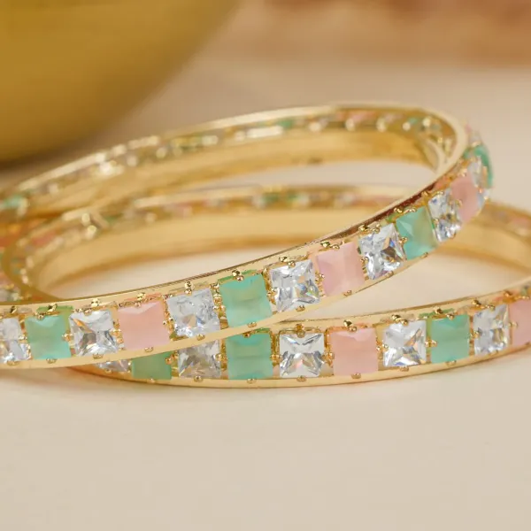 Mint_Green_And_Pink_Brass_Alloy_Pastel_Stone_American_Diamond_Bangles_For_Women_Set_Of_2
