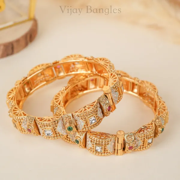 Gold_Brass_Alloy_Meenakari_Kundan_Stone_Bangles_For_Women_Set_Of_2