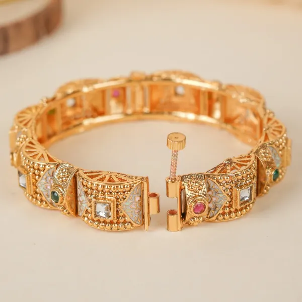 Gold_Brass_Alloy_Meenakari_Kundan_Stone_Bangles_For_Women_Set_Of_2