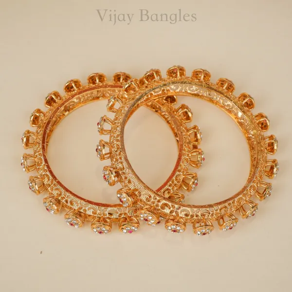 Gold_Brass_Alloy_Cz_Floral_Openwork_Bangles_For_Women_Set_Of_2