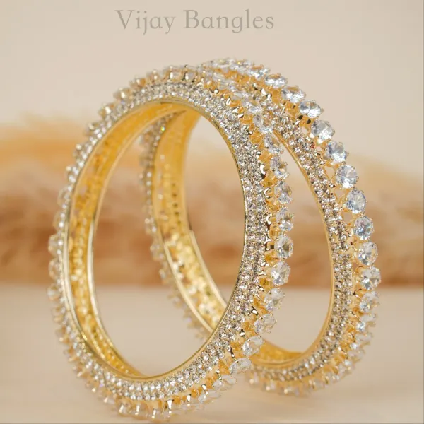 Gold_And_White_Brass_Alloy_Double-Row_American_Diamond_Bangles_For_Women_Set_Of_2