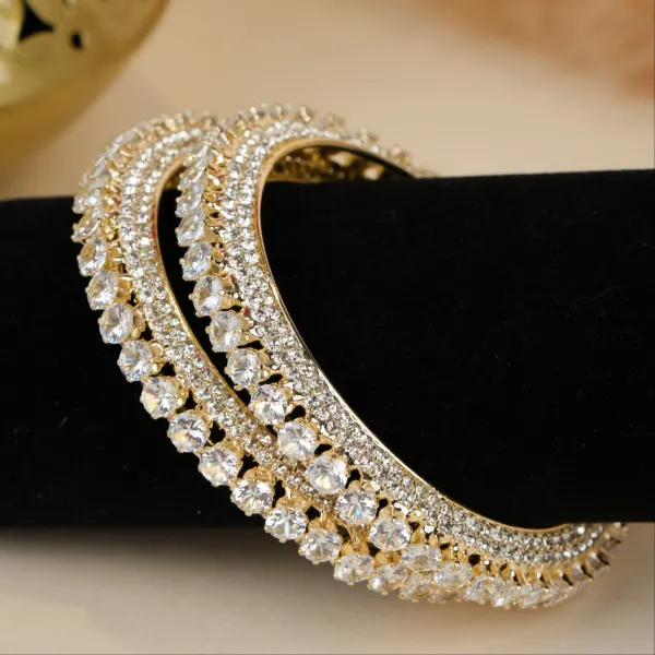 Gold_And_White_Brass_Alloy_Double-Row_American_Diamond_Bangles_For_Women_Set_Of_2