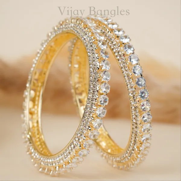 Gold_And_White_Brass_Alloy_Double-Row_American_Diamond_Bangles_For_Women_Set_Of_2