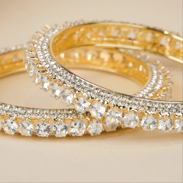 Gold_And_White_Brass_Alloy_Double-Row_American_Diamond_Bangles_For_Women_Set_Of_2