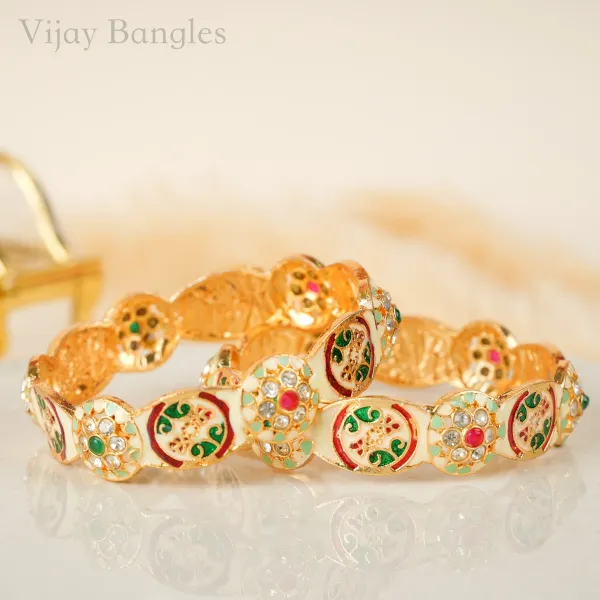 Gold_Alloy_Meenakari_Kundan_Festive_Bangles_For_Women_Set_Of_2