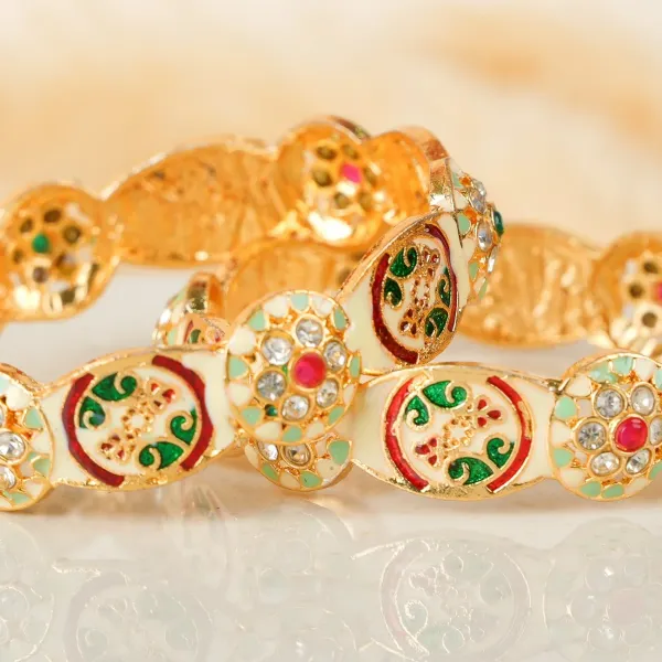 Gold_Alloy_Meenakari_Kundan_Festive_Bangles_For_Women_Set_Of_2