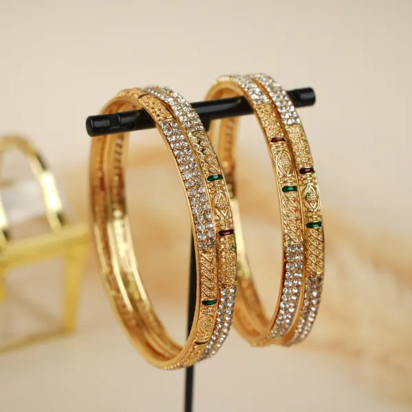 Gold_Brass_Alloy_Meenakari_Stone_Dailywear_Bangles_For_Women_Set_Of_4