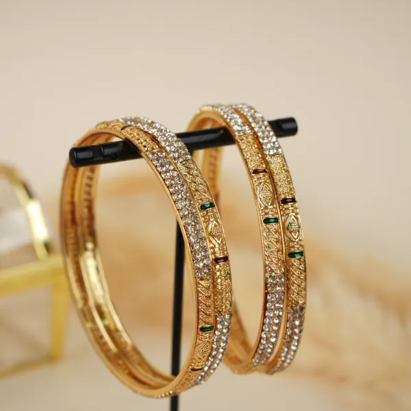 Gold_Brass_Alloy_Meenakari_Stone_Dailywear_Bangles_For_Women_Set_Of_4