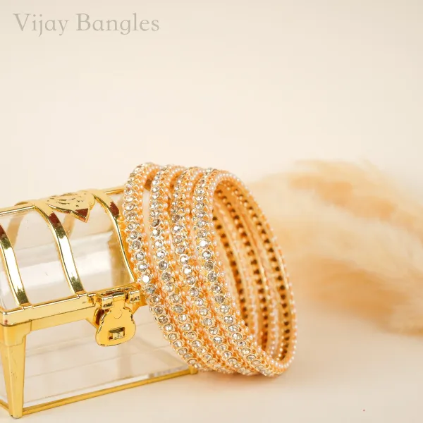 Gold_And_White_Brass_Alloy_Pearl_Bead_American_Diamond_Bangles_For_Women_Set_Of_4