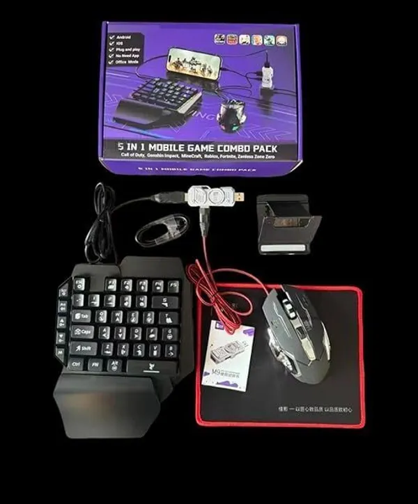 AOKO_5_in_1_One_Handed_Gaming_Keyboard_and_Mouse_Mobile_Game_Combo_Pack_Bluetooth_Standard_Gaming_Keyboard_Compatible_with_Desktop,_Laptop,_Mac_(Black)