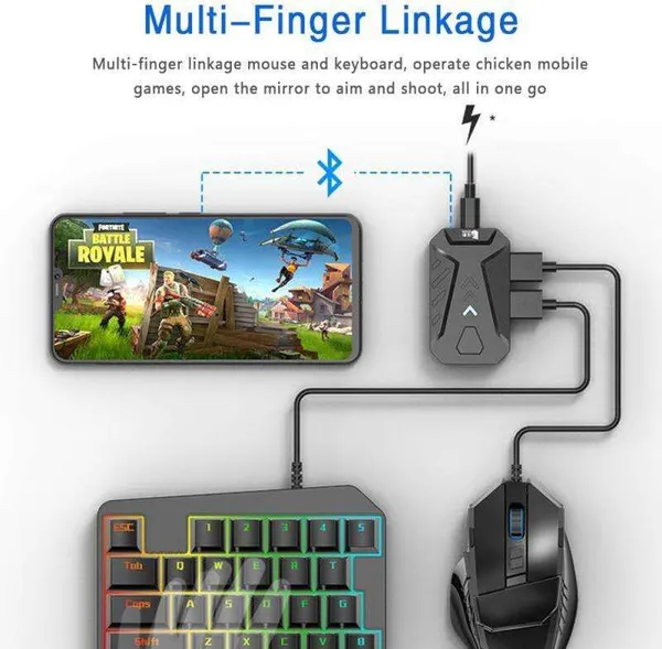 BUYMORE_Gaming_Keyboard_Mouse_Converter_Adapter_Bluetooth_Handheld_Gaming_Keyboard_Compatible_with_Desktop,_Laptop_(Black)