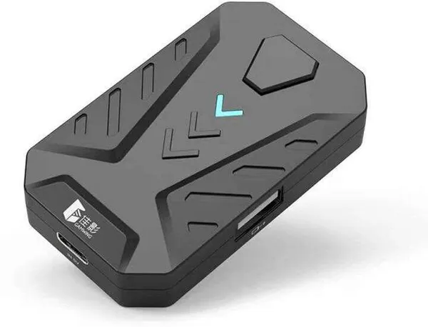 BUYMORE_Gaming_Keyboard_Mouse_Converter_Adapter_Bluetooth_Handheld_Gaming_Keyboard_Compatible_with_Desktop,_Laptop_(Black)