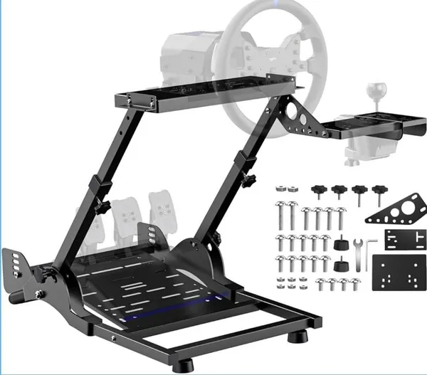 Playtastic_P-X-N-A10_Steering_Wheel_Stand,_Foldable_Racing_Wheel_Mount,_Adjustable__Motion_Controller_(Black,_For_PS2,_PC,_PS3,_PS4,_Xbox)