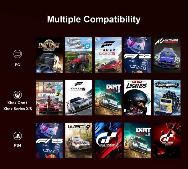 Playtastic_V9_Gen2_Universal_Game_Steering_Wheel_with_Shift_Pedals_&_6+R_Gear_Lever__Motion_Controller_(Black,_For_PS2,_PC,_PS3,_PS4,_Xbox)