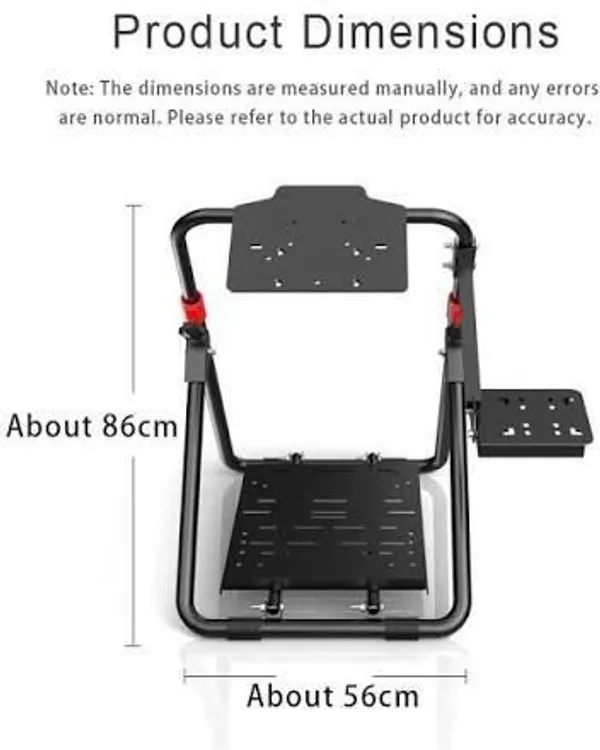 Playtastic_A9_Steering_Wheel_Stand,_Foldable_Racing_Wheel_Mount,_Adjustable__Motion_Controller_(Black,_For_PS2,_PC,_PS3,_PS4,_Xbox)