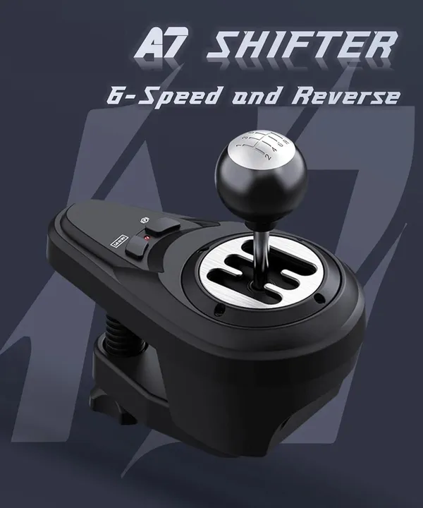 Playtastic_A7_Gear_Shifter_for_Gaming_Steering_Wheel_-_H_Shifter_with_6-Speed,_3_Cables__Motion_Controller_(Black,_For_PS2,_PC,_PS3,_PS4,_Xbox)