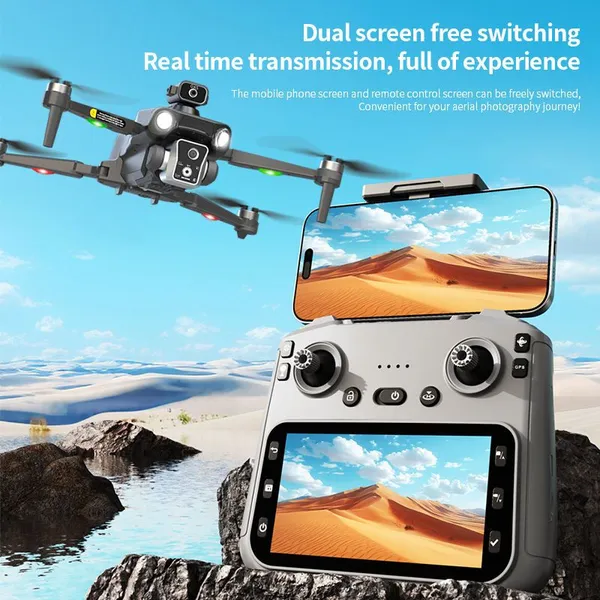 Playtastic_YP8_Max_Drone_with_Camera_Brushless_4.5-inch_Screen_GPS_Return_Drone_()