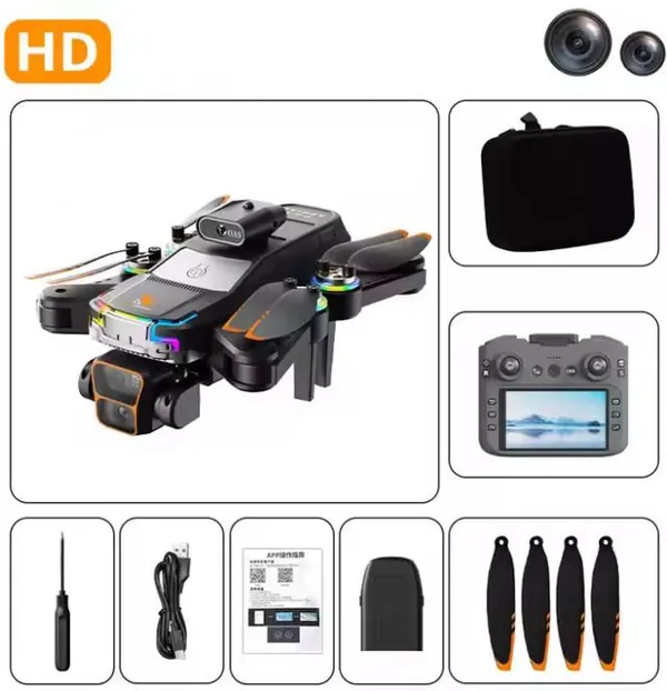 Playtastic_JS39P_HD_Camera_Drone_With_Digital_Display,_Brushless_Motor_Obstacle_Avoidance_Drone_()