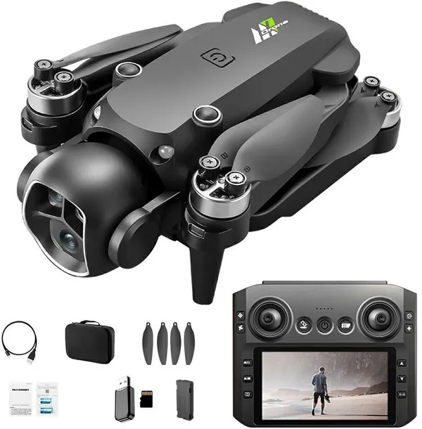 Playtastic_M7_Optical_Flow_Dual_Camera_Foldable_Brushless_FPV_Drone_with_4.3_Inch_Screen_Drone_()