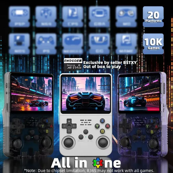 Playtastic_R36S_Game_Console_3.5_inch_Retro_Emulator_System_64_GB_with_15000+Preinstall_video_game_Mario_,GTA_Vice_City,_God_Of_War_(Red)