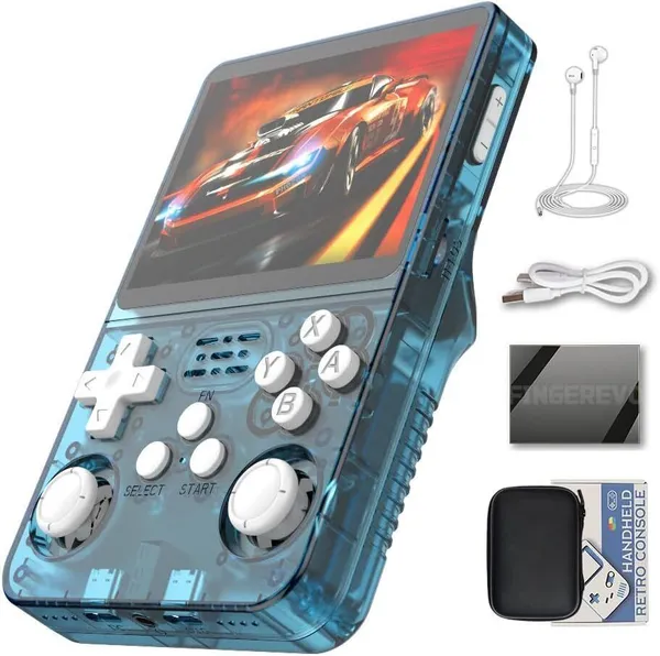 Playtastic_R36S_Game_Console_3.5_inch_Retro_Emulator_System_64_GB_with_15000+Preinstall_video_game_Mario_,GTA_Vice_City_(Lake_Blue)