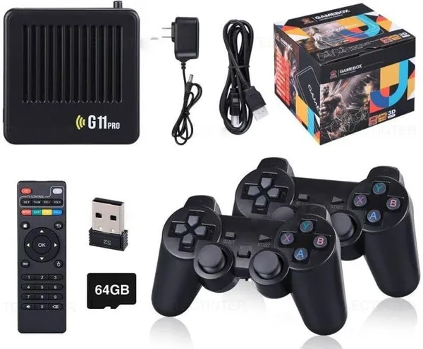 Playtastic_G11_Pro_Game_Box_HD_4k_Super_Console_Video_Game_Box_64_GB_with_Plug_&_Play_TV_Gaming_Box,_2_Wireless_Controllers_(Black)