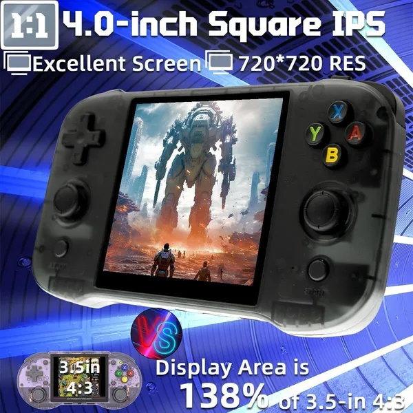Playtastic_R46s_Retro_Handheld_Game_Console_64_GB_with_Linux_System_4.0_Inch_IPS_Screen,_RK3566_Portable_(Transparent_Black)