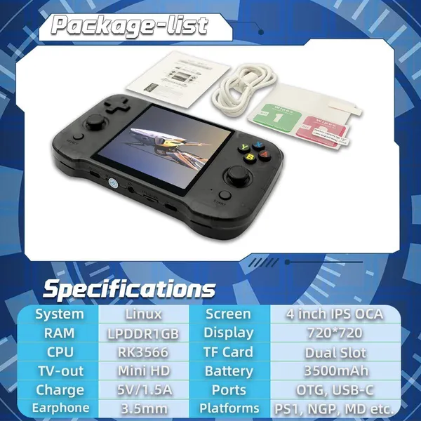 Playtastic_R46s_Retro_Handheld_Game_Console_64_GB_with_Linux_System_4.0_Inch_IPS_Screen,_RK3566_Portable_(Transparent_Black)