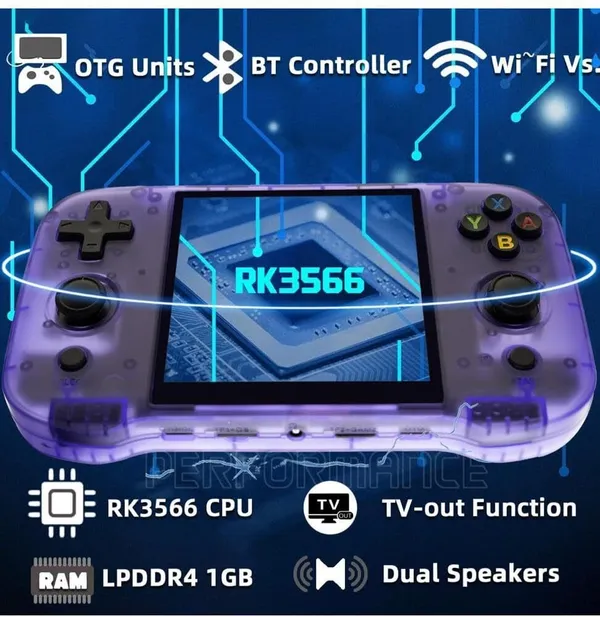 Playtastic_R46s_Retro_Handheld_Game_Console_64_GB_with_Linux_System_4.0_Inch_IPS_Screen,_RK3566_Portable_(Transparent_Purple)