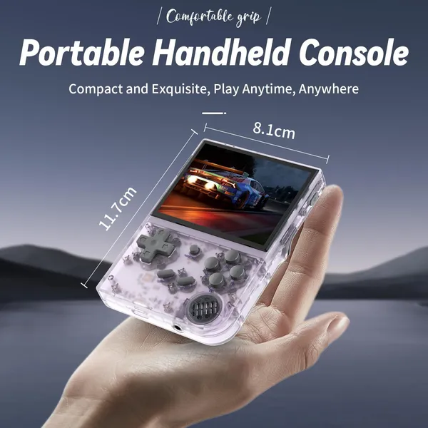 Playtastic_RG35XX_Retro_Handheld_Game_Console_64_GB_with_Linux_System_3.5_Inch_IPS_Screen,_Built-in_64G_TF_Card_(Transparent_Purple)