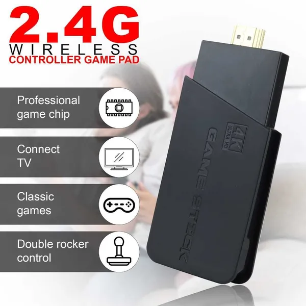 Playtastic_M9_4K_Ultra_HD_Game_Stick_64_GB_with_2_Wireless_Controllers,_with_10_Emulators_24000+_Games_2.4G_Wireless_(Black)