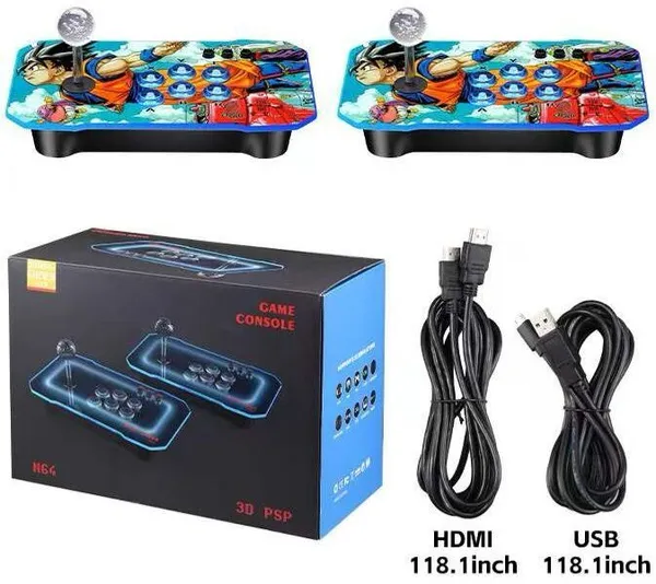 Playtastic_M23_Retro_Game_Console_with_30000+_pre_installed_Games_64_GB_with_Two_Wireless_Controllers_for_PS-1/CPS/FC/GBA_Arcade_Gaming_(Black)
