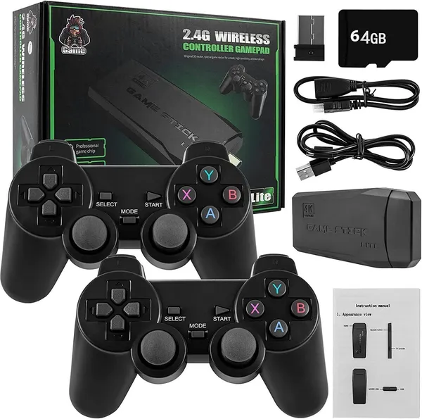 Playtastic_M8_Retro_Game_Stick_Console_4k_2.4G_Dual_Wireless_game_box_64_GB_with_64_GB_with_Super_Contra,_with_10_Emulators_24000+_Games_2.4G_Wireless_(Black)