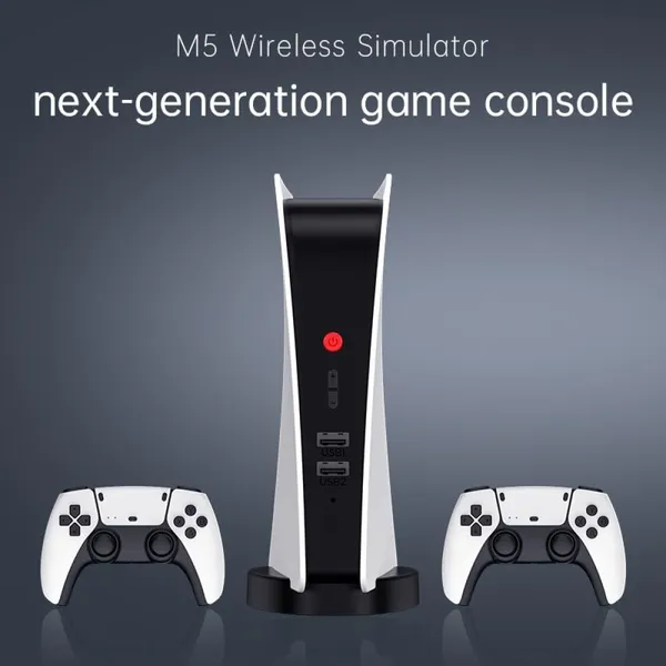 Playtastic_M5_Video_Game_Console_4k_Retro_Game_tv_Box_64_GB_with_15000+_Free_Games,_Two_Wireless_Controllers_for_PS-1/CPS/FC/GBA_Arcade_Gaming_(Black)
