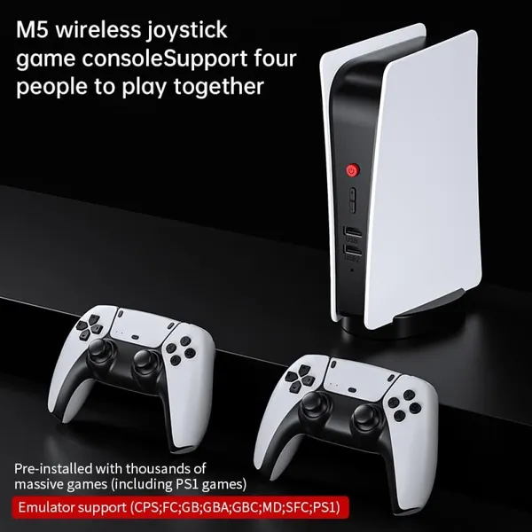 Playtastic_M5_Video_Game_Console_4k_Retro_Game_tv_Box_64_GB_with_15000+_Free_Games,_Two_Wireless_Controllers_for_PS-1/CPS/FC/GBA_Arcade_Gaming_(Black)