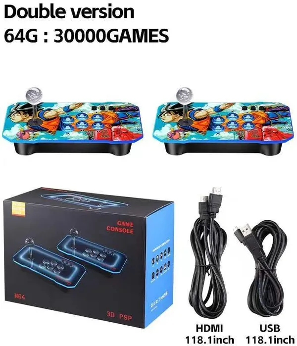 Playtastic_N64_Retro_Game_Console_with_30000+_pre_installed_Games_64_GB_with_Two_Wireless_Controllers_for_PS-1/CPS/FC/GBA_Arcade_Gaming_(Black)