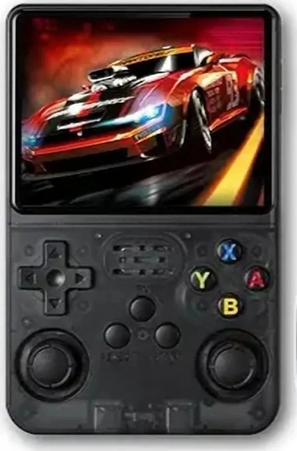 Playtastic_R36S_Game_Console_3.5_inch_Retro_Emulator_System_64_GB_with_15000+Preinstall_video_game_Mario_,GTA_Vice_City_(Transparent_Black)