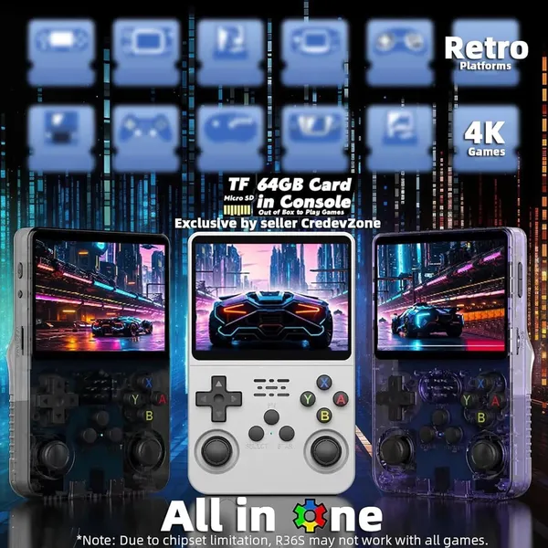 Playtastic_R36S_Game_Console_3.5_inch_Retro_Emulator_System_64_GB_with_15000+Preinstall_video_game_Mario_,GTA_Vice_City_(Transparent_Black)