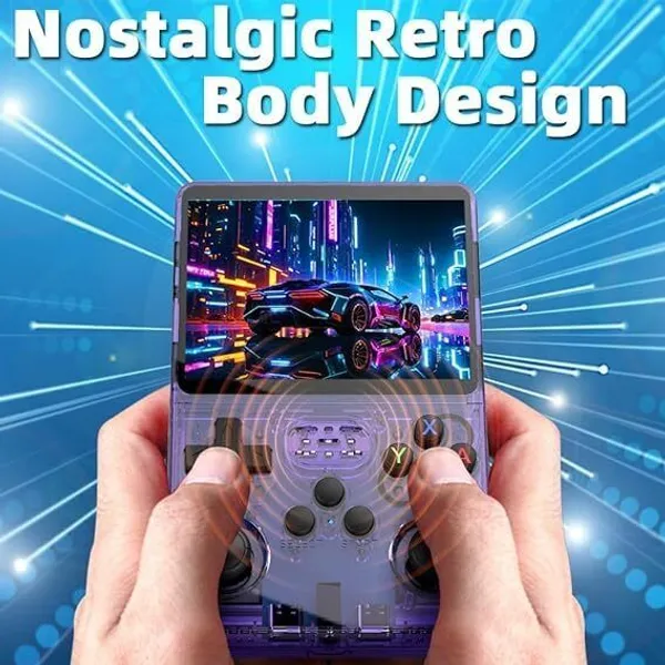 Playtastic_R36S_Game_Console_3.5_inch_Retro_Emulator_System_64_GB_with_15000+Preinstall_video_game_Mario_,GTA_Vice_City_(Transparent_Purple)