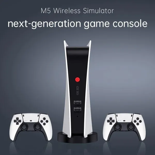 Playtastic_M5_Video_Game_Console_4k_Retro_Game_tv_Box_128_GB_with_15000+_Free_Games,_Two_Wireless_Controllers_for_PS-1/CPS/FC/GBA_Arcade_Gaming_(Black)