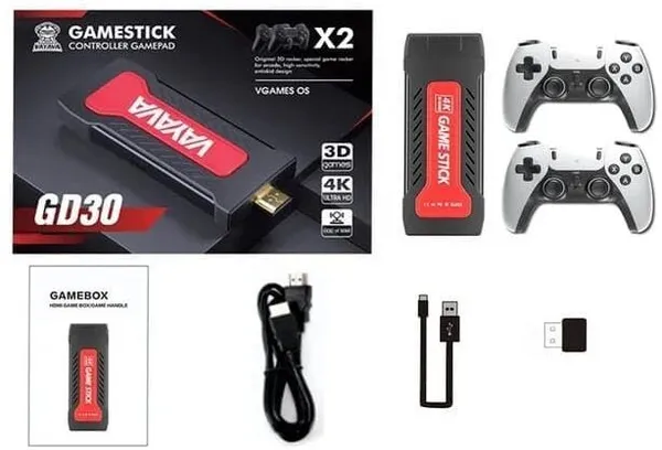 Playtastic_GD30_Gamestick_Video_Game_Console_-_Classic_2D/3D_Games_128_GB_with_15000+Preinstall_video_game_Mario_,GTA_Vice_City,_Tekken_(White)