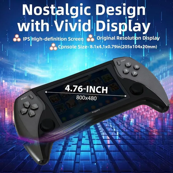 Playtastic_Protect_X_Pro_Handheld_Retro_Game_Console_Linux_System_64_GB_with_20+_Emulator_64G_TF_Card,_15000+_game,_Portable_Retro_Game_Console_(Black)