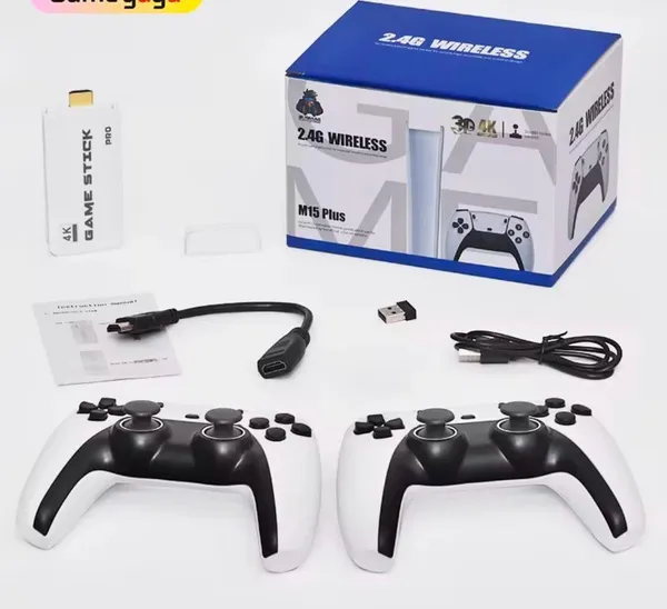 Playtastic_M15_Retro_Game_Stick_Console_Pro_2.4G_Dual_Wireless_game_box_64_GB_with_with_Mario,Tekken_3,_with_10_Emulators_24000+_Games_2.4G_Wireless_Controllers_(White)