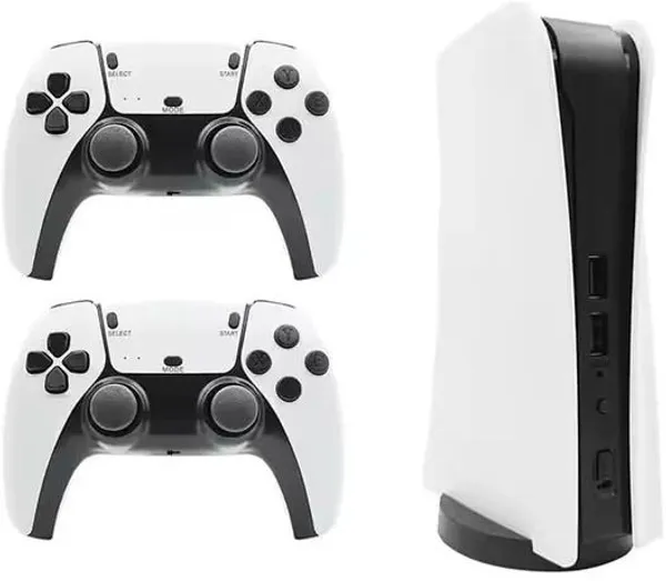 Playtastic_M5_Video_Game_Console_4k_Retro_Game_Console_128_GB_with_15000+_Free_Games,_Two_Wireless_Controllers_for_PS-1/CPS/FC/GBA_Arcade_Gaming_(White)