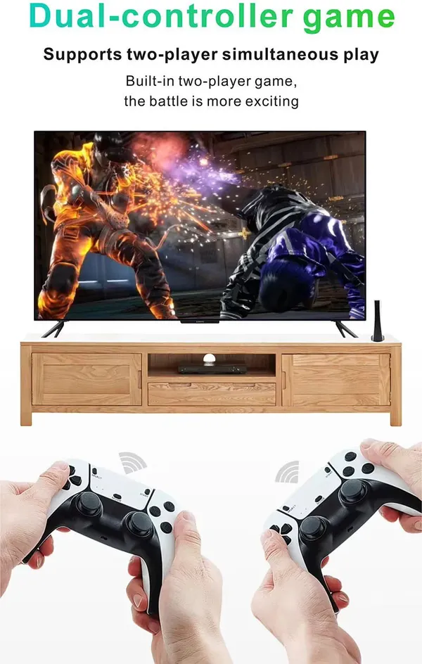 Playtastic_M5_Video_Game_Console_4k_Retro_Game_Console_128_GB_with_15000+_Free_Games,_Two_Wireless_Controllers_for_PS-1/CPS/FC/GBA_Arcade_Gaming_(White)
