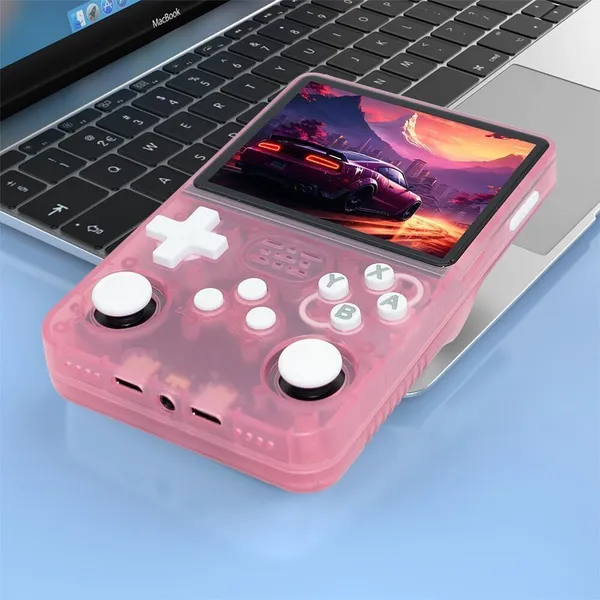 Playtastic_R36S_Game_Console_3.5_inch_Retro_Emulator_System_64_GB_with_15000+Preinstall_video_game_Mario_,GTA_Vice_City_(Pink)